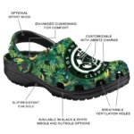 personalized los angeles clippers tropical leaves clogs best selling