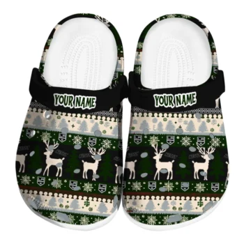personalized los angeles kings christmas motif clogs best selling