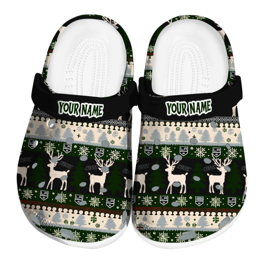 personalized los angeles kings christmas motif clogs best selling personalized los angeles kings christmas motif clogs best selling