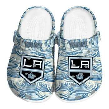 personalized los angeles kings sea swirls clogs best selling