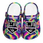 personalized los angeles kings swirling mushrooms clogs best selling