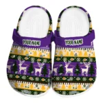 personalized los angeles lakers christmas motif clogs best selling