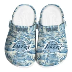 personalized los angeles lakers sea swirls clogs best selling