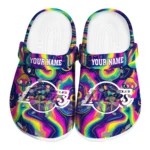 personalized los angeles lakers swirling mushrooms clogs best selling