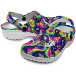 personalized los angeles lakers swirling mushrooms clogs best selling