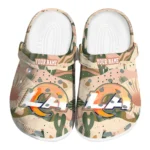 personalized los angeles rams desert cactus pattern clogs best selling