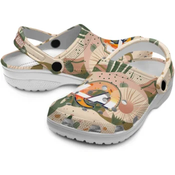 personalized los angeles rams desert cactus pattern clogs high quality