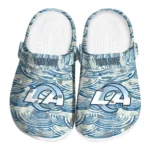 personalized los angeles rams sea swirls clogs best selling