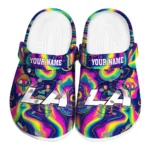 personalized los angeles rams swirling mushrooms clogs best selling
