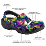 personalized los angeles rams swirling mushrooms clogs best selling