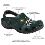 personalized louisiana ragin cajuns deer nightscape clogs best selling