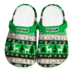 personalized marshall thundering herd christmas motif clogs best selling