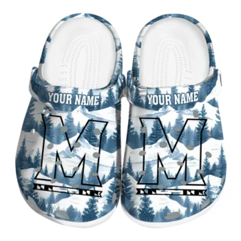 personalized maryland terrapins snowy mountains clogs best selling