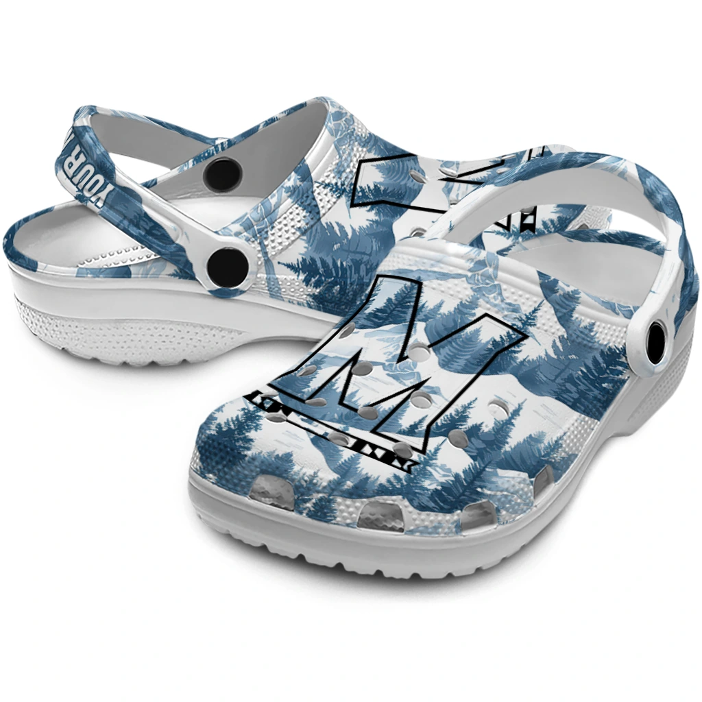 personalized maryland terrapins snowy mountains clogs high quality personalized maryland terrapins snowy mountains clogs high quality
