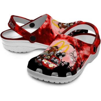 personalized mcdonalds evil masks red black clogs high quality hey clogs