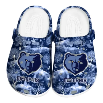 personalized memphis grizzlies snowy hills clogs best selling