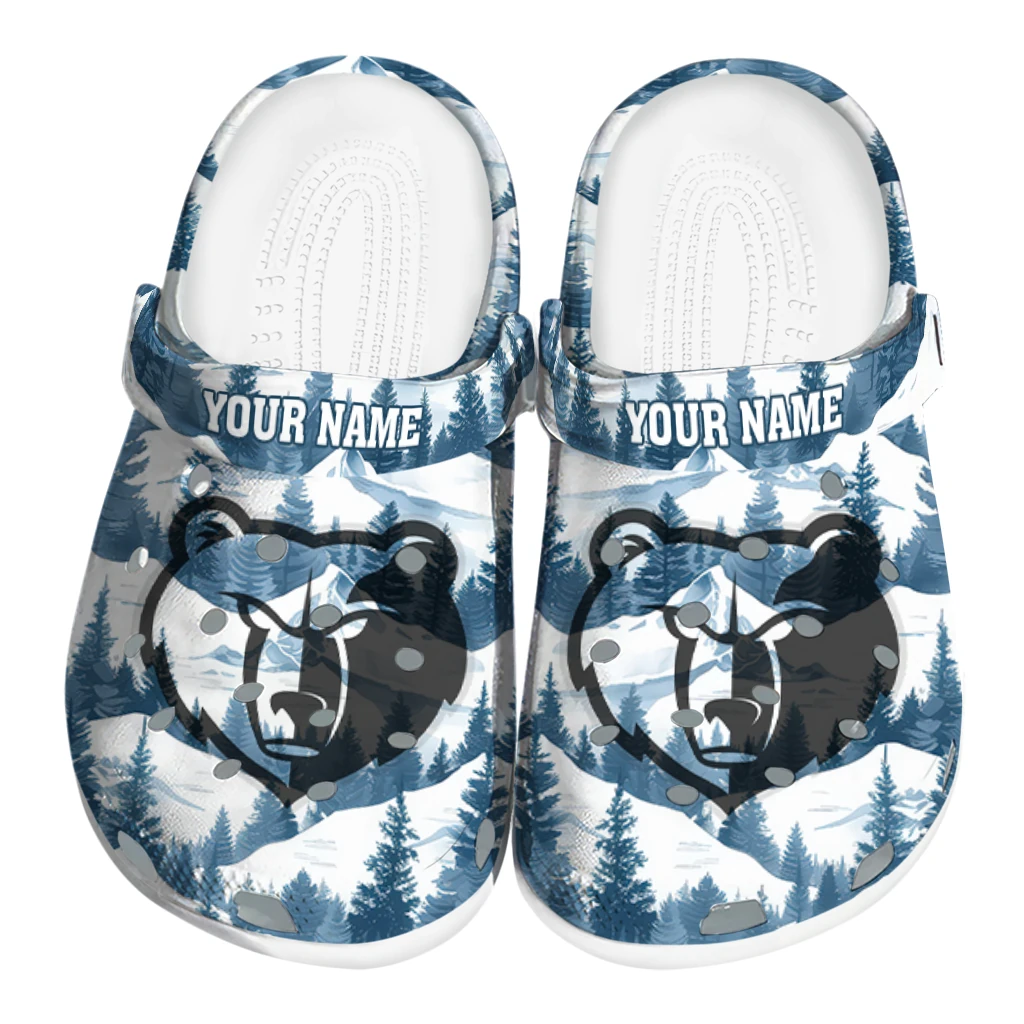 personalized memphis grizzlies snowy mountains clogs best selling personalized memphis grizzlies snowy mountains clogs best selling