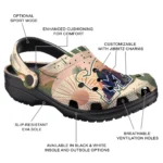 personalized memphis tigers desert cactus pattern clogs best selling