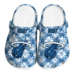 personalized miami heat snowflake mosaic clogs best selling