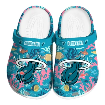 personalized miami heat tropical fish ocean clogs best selling