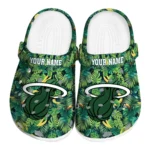 personalized miami heat tropical leaves clogs best selling
