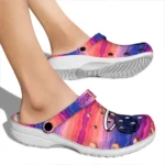 personalized miami heat wavy stripes clogs best selling
