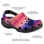 personalized miami heat wavy stripes clogs best selling