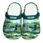 personalized miami hurricanes hills illustration clogs best selling