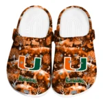 personalized miami hurricanes snowy hills clogs best selling