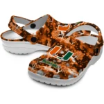 personalized miami hurricanes snowy hills clogs best selling