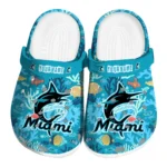 personalized miami marlins tropical fish ocean clogs best selling