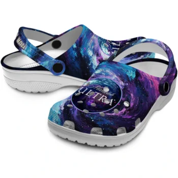 personalized michelob ultra galaxy blue purple clogs high quality hey clogs