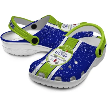 personalized michelob ultra name panel blue green clogs high quality hey clogs