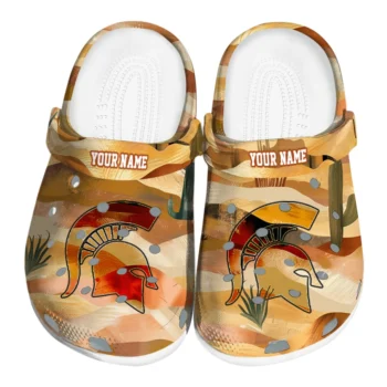 personalized michigan state spartans desert layers clogs best selling