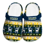 personalized michigan wolverines christmas motif clogs best selling