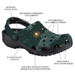 personalized michigan wolverines deer nightscape clogs best selling