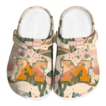 personalized michigan wolverines desert cactus pattern clogs best selling