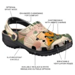 personalized michigan wolverines desert cactus pattern clogs best selling