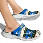 personalized middle tennessee blue raiders christmas motif clogs best selling