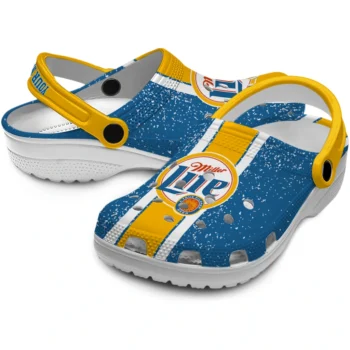 personalized miller lite milk crest blue yellow clogs high quality hey clogs