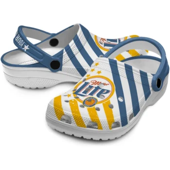 personalized miller lite star cluster yellow blue clogs high quality hey clogs