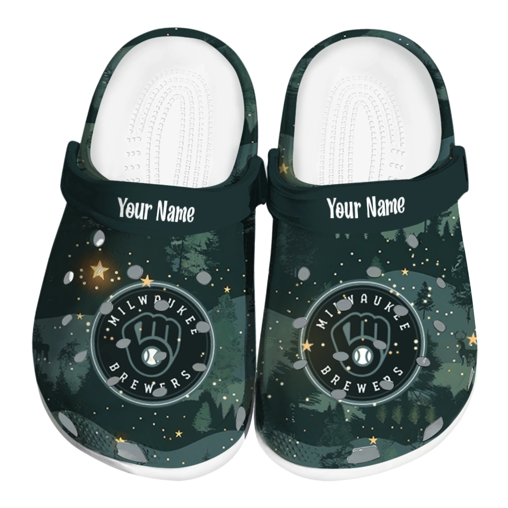 personalized milwaukee brewers deer nightscape clogs best selling personalized milwaukee brewers deer nightscape clogs best selling