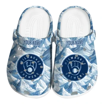 personalized milwaukee brewers mountain artwork clogs best selling
