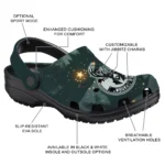 personalized milwaukee bucks deer nightscape clogs best selling