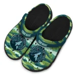 personalized minnesota timberwolves hills illustration clogs best selling