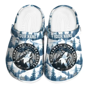 personalized minnesota timberwolves snowy mountains clogs best selling