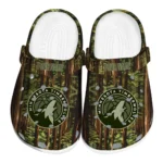 personalized minnesota timberwolves woods forest designs clogs best selling