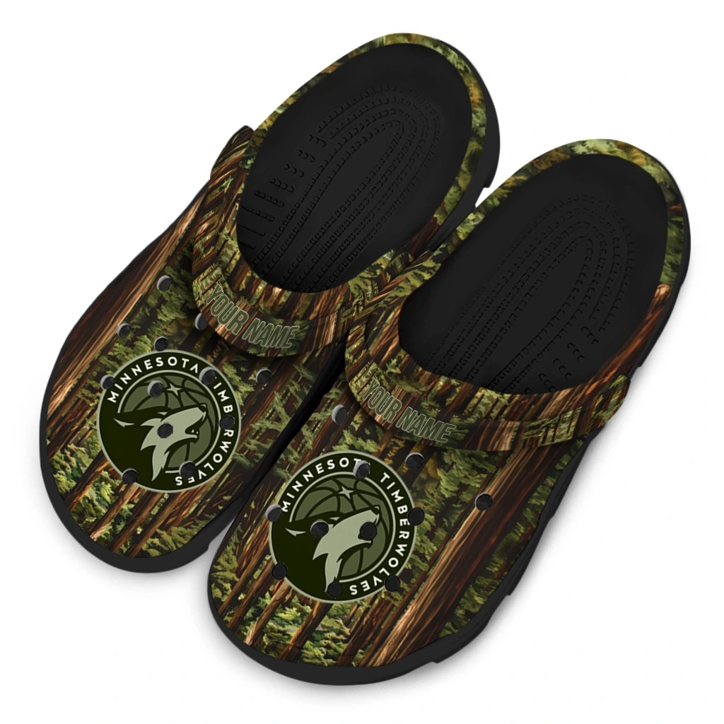 personalized minnesota timberwolves woods forest designs clogs latest model personalized minnesota timberwolves woods forest designs clogs latest model