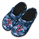 personalized minnesota twins snowy hills clogs best selling
