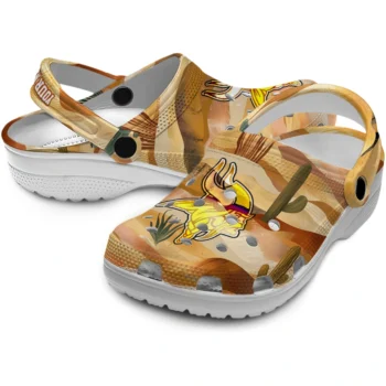 personalized minnesota vikings desert layers clogs high quality